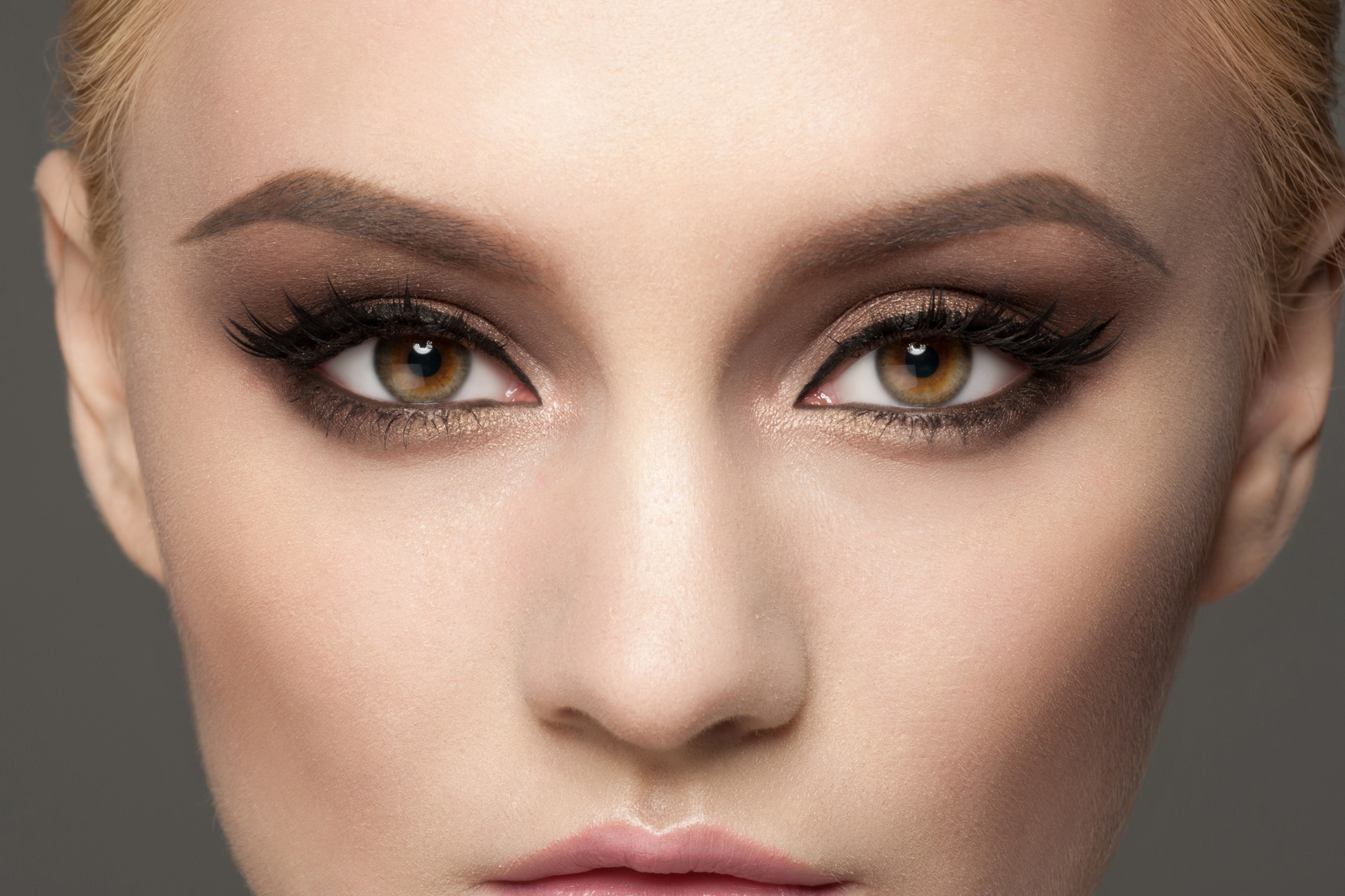 Nahaufnahme von Augen-Make-up